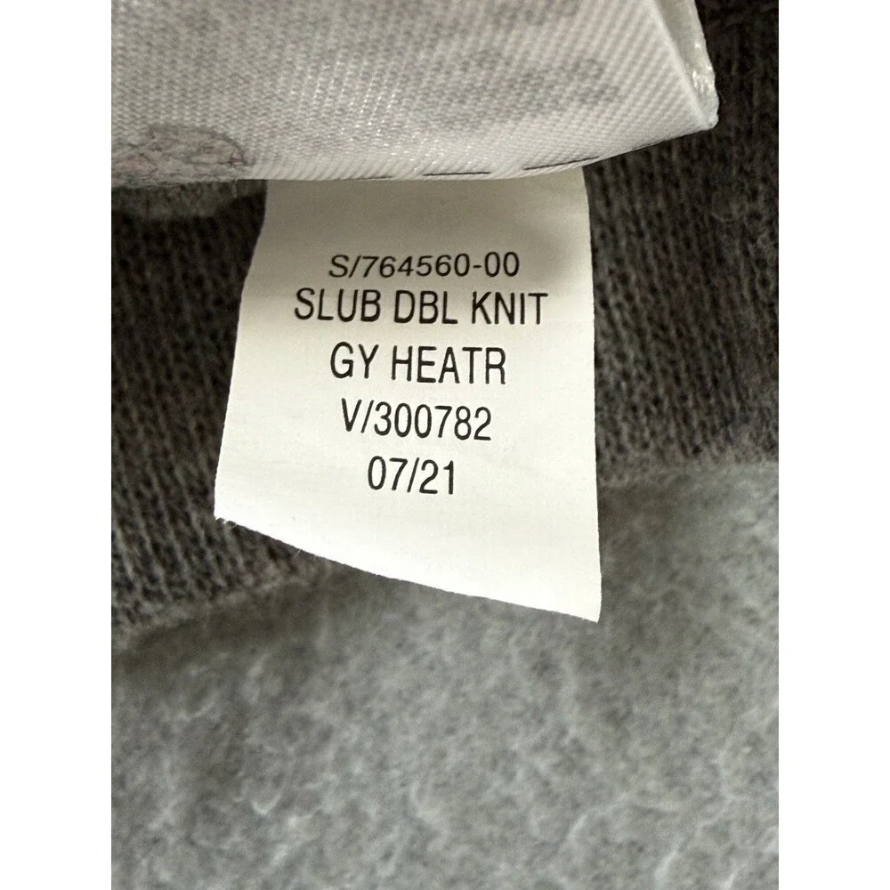 Banana Republic Mens M Gray Pullover Hoodie Sweatshirt Kangaroo Pocket Cotton
